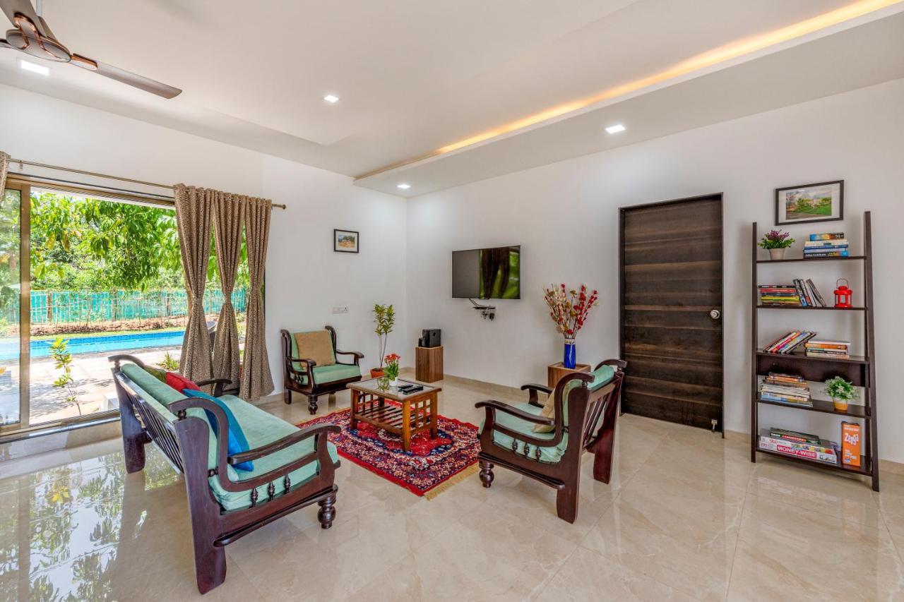 Saffronstays Lakeview Nivara - Farm Stay Villa With Private Pool Near Púna Exteriér fotografie